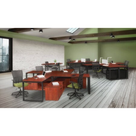 Regency Structure 30 in. O- Leg for Low Credenza - Black STLG830BK